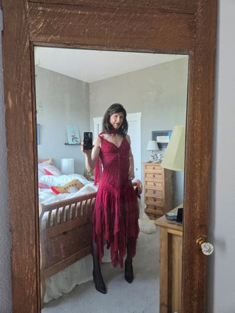Red dress two