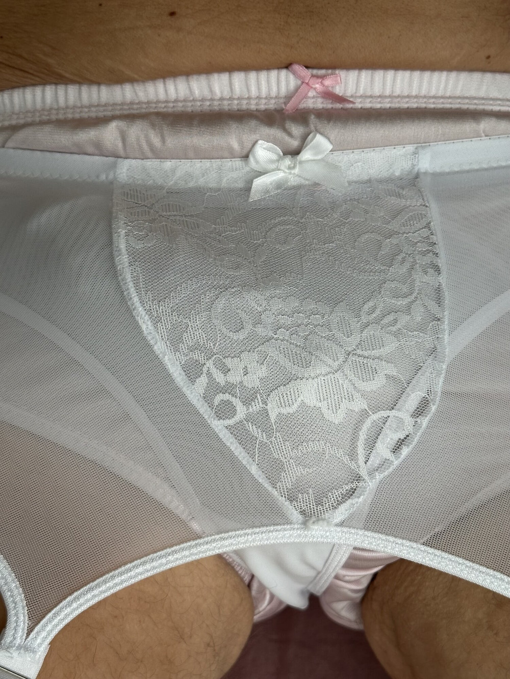 White lingerie and garter #9