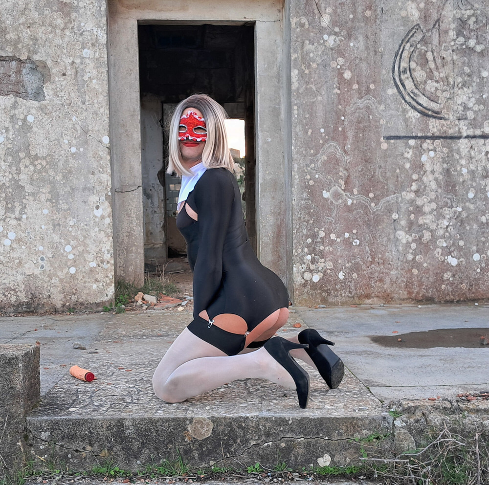 Kinky Perverted Nun in Nylon Stockings and High Heels #39