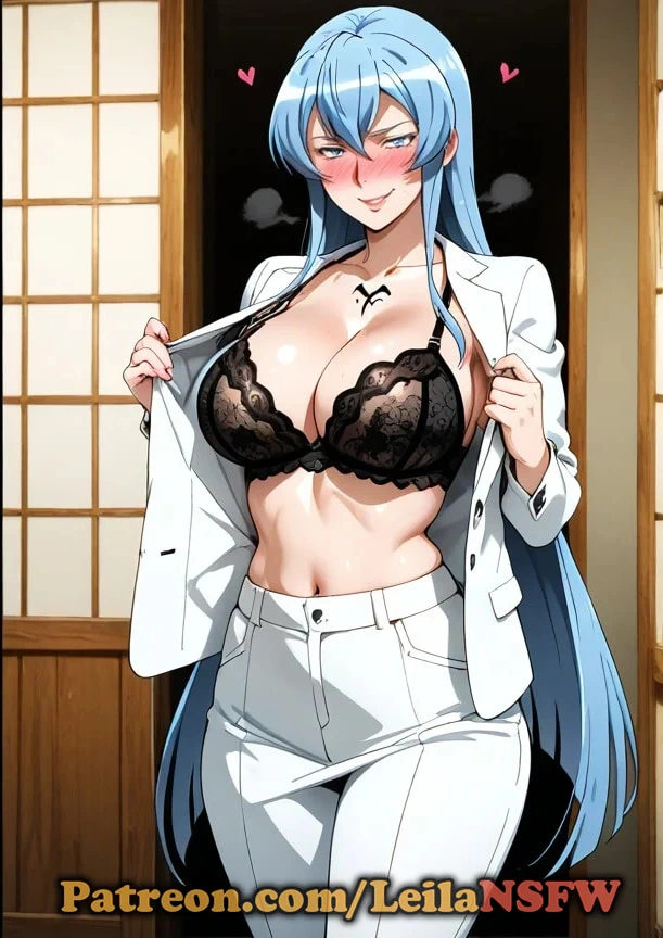 来自akame ga kill的Esdeath在她饥渴时非常放荡