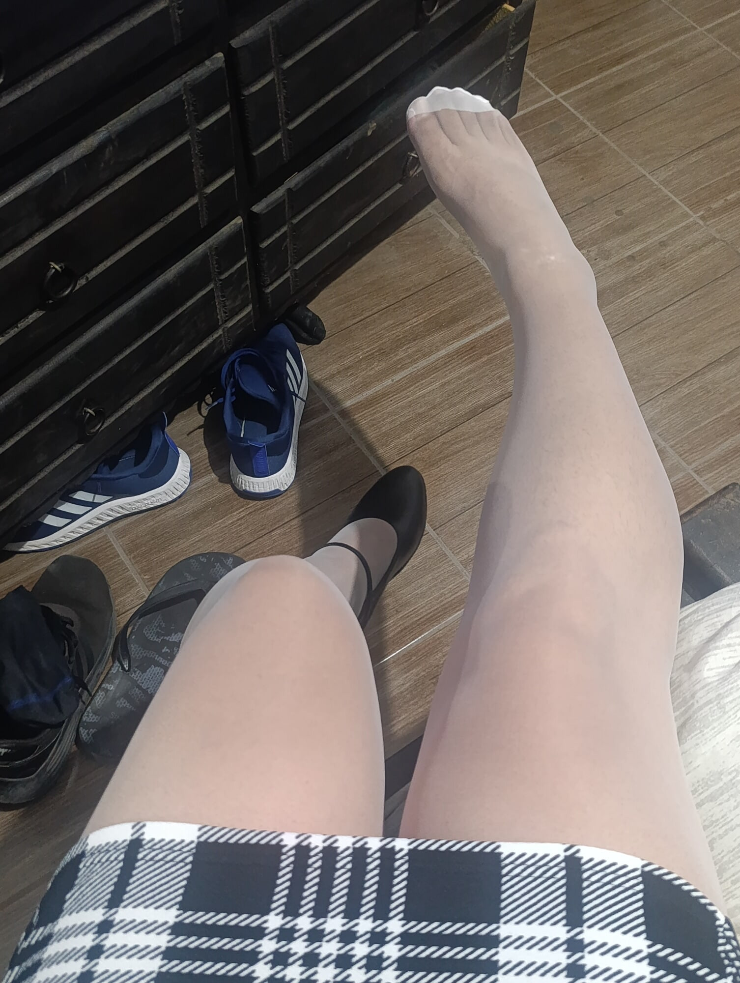 White pantyhose