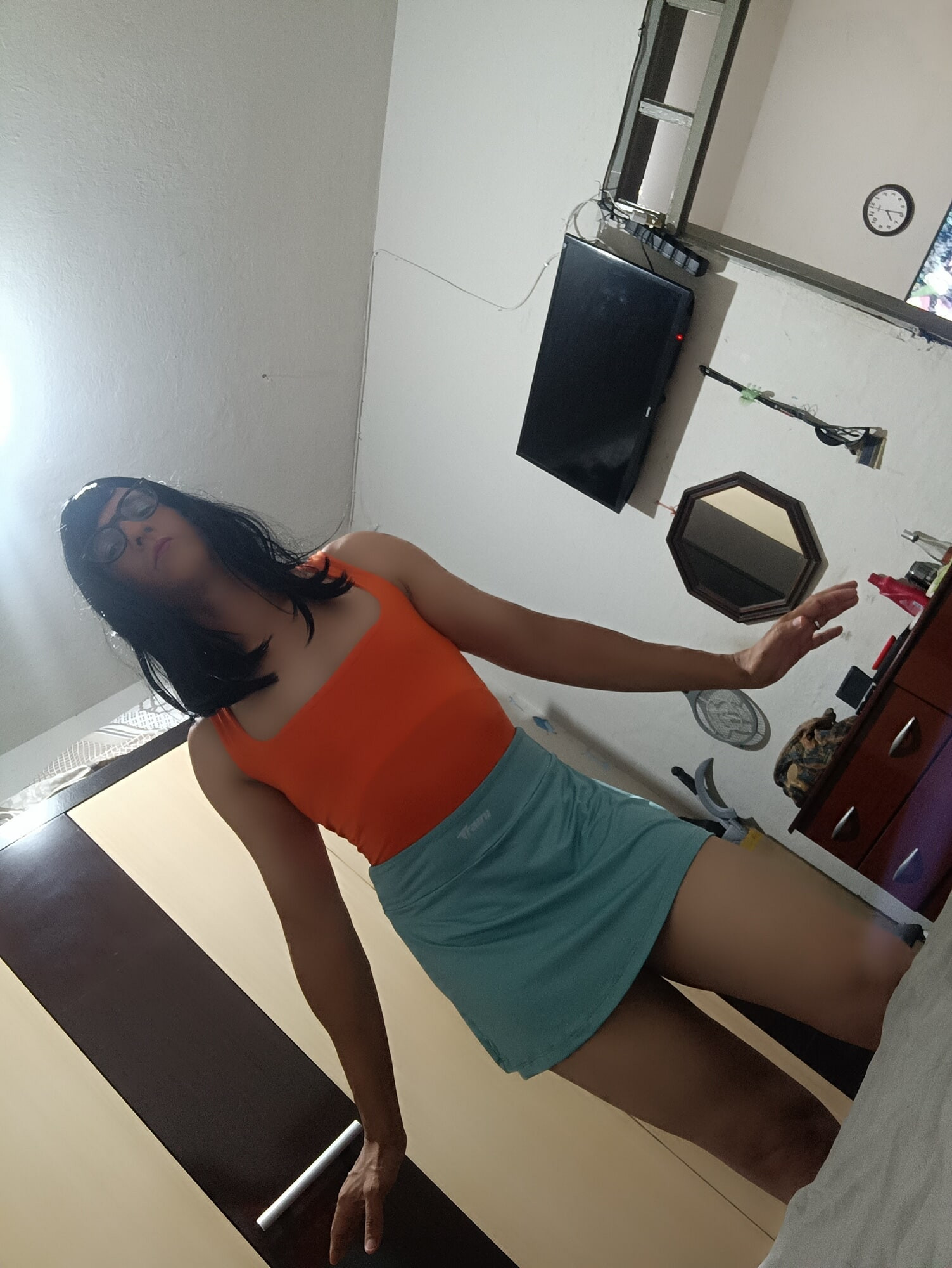 Sakura Bodysuit Orange Green Dresser  #27