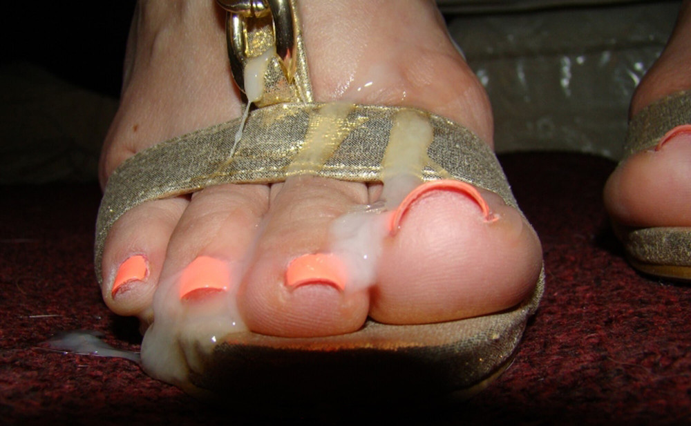Legs and Footfetish cummy feet #12