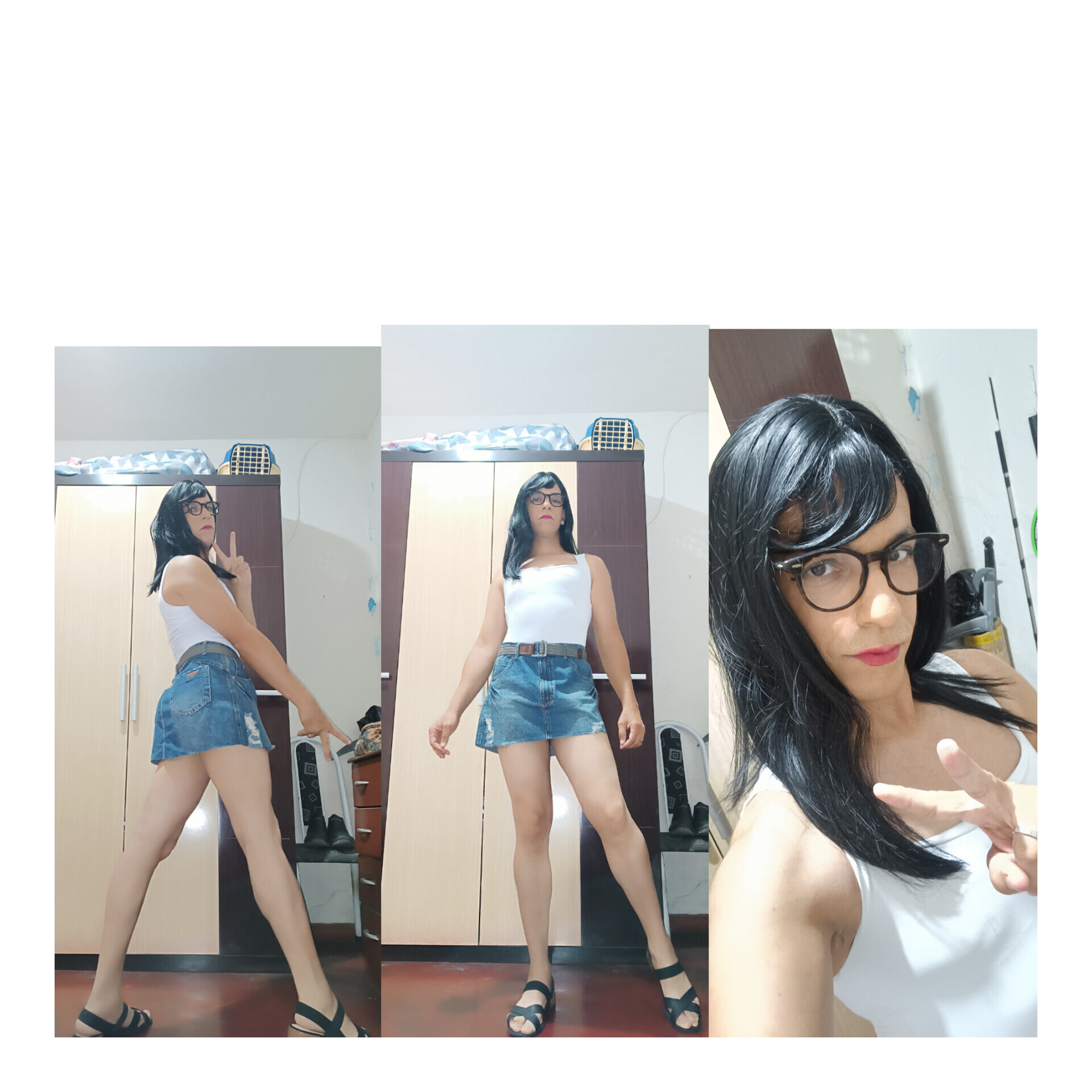 Cute Bodysuit And Jeans Short  #39