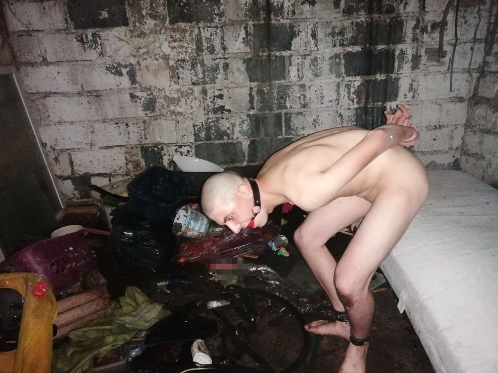 Gay slave tied nigh in Abandoned places  #7