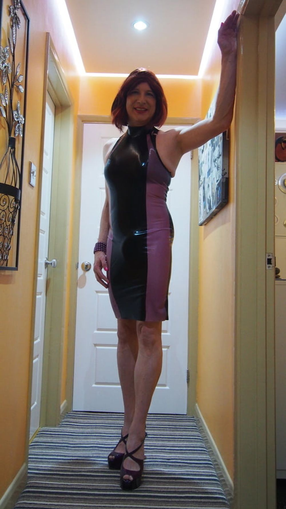 TGirl Lucy getting a hard cock in her tight Latex dress #3