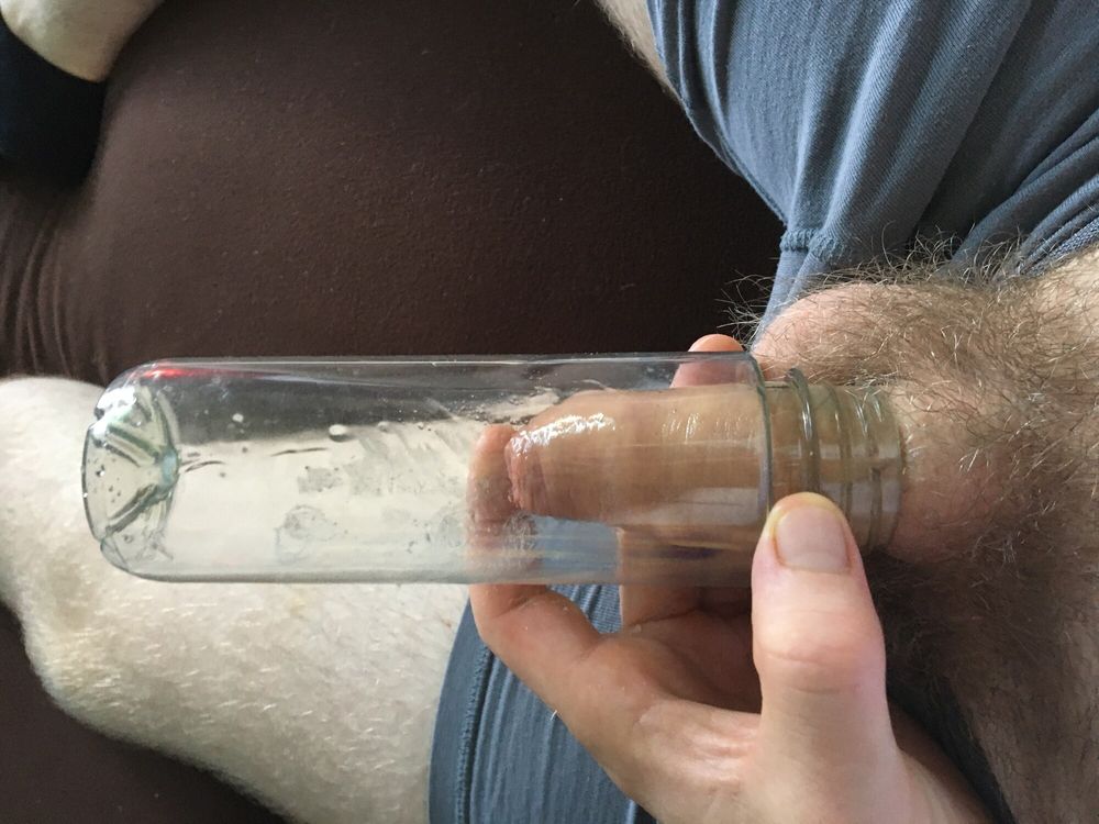 Hairy Cock Vacuum Sucking With Juice Bottle #32