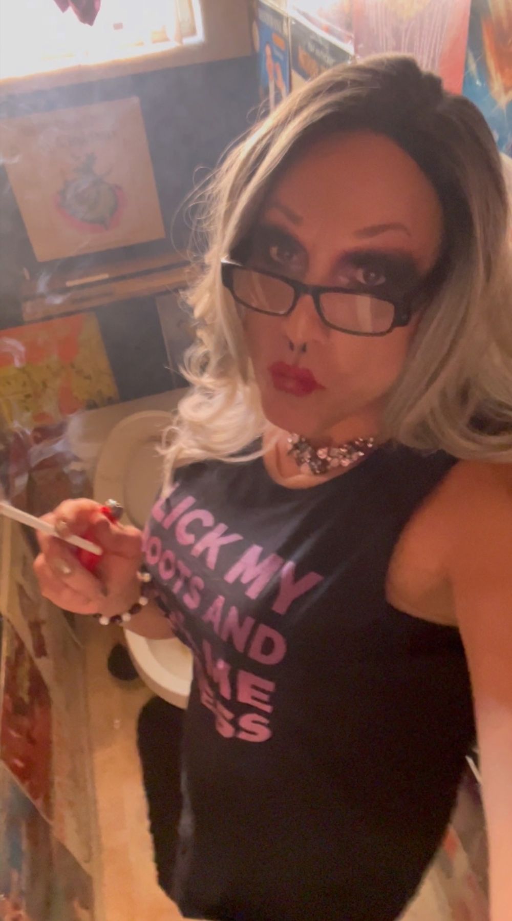 Trans Goddess Smoking Fetish #39