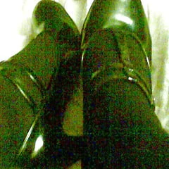 in black