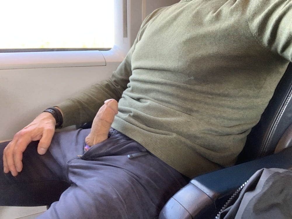 Jerking off on the train and in public #28