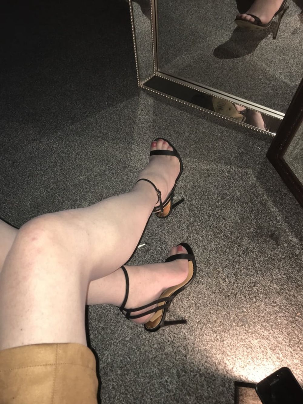 Heels nylons cock #38