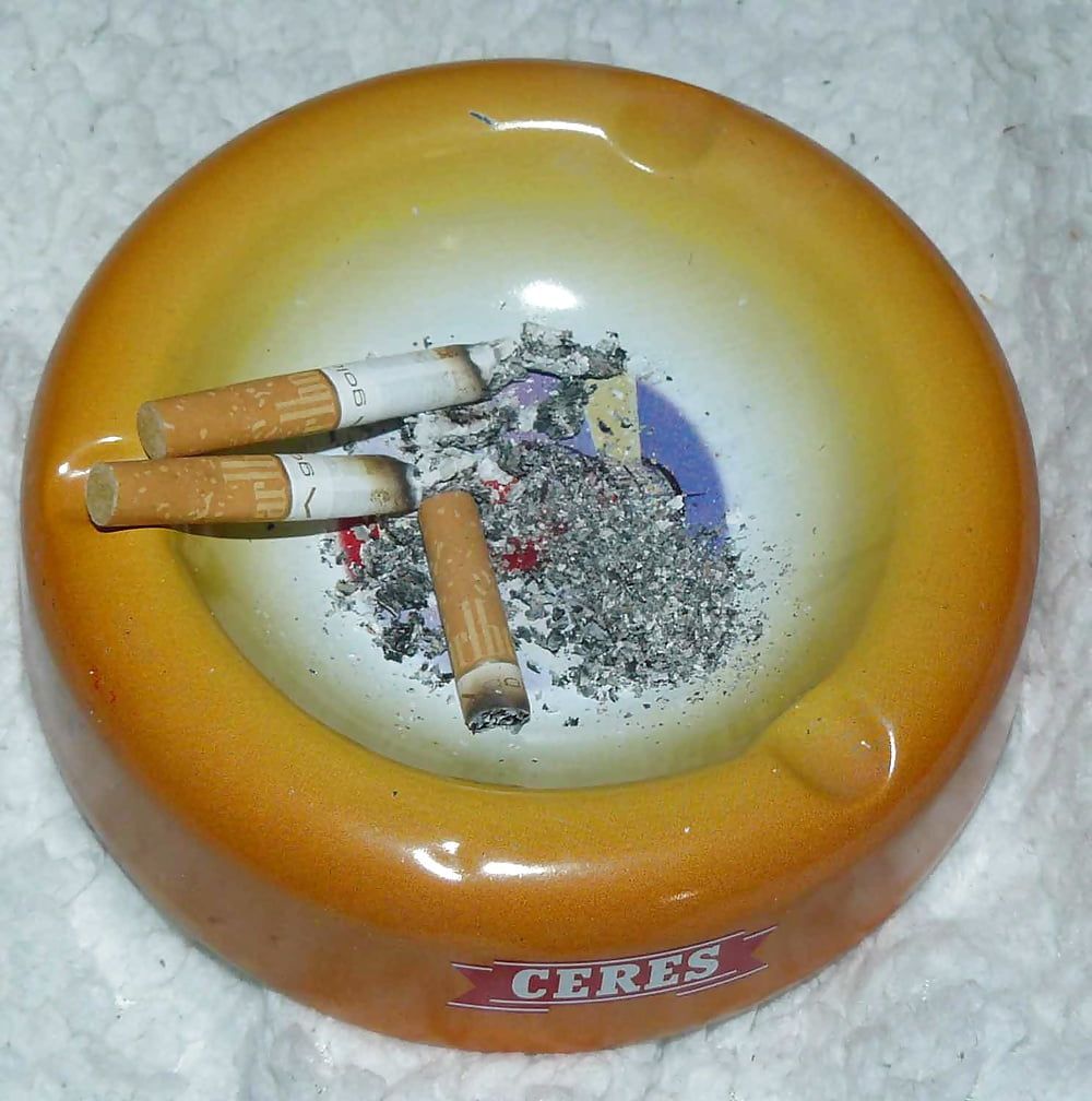 Ashtray with cum for Mistress Celine