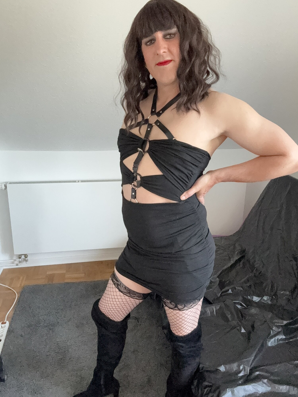 German Sissy in Harness and anal toy #38