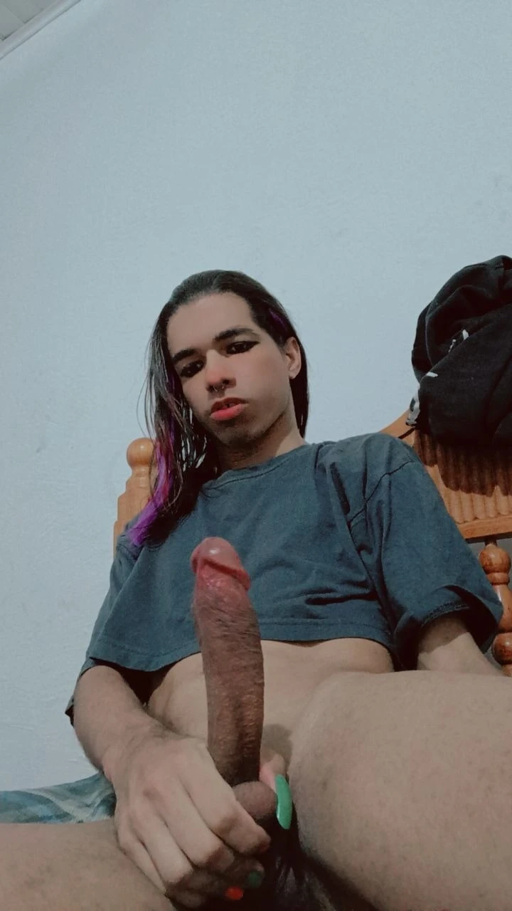 Novinho Pelado Garoto Gay de Calcinha Femboy Viadinho 