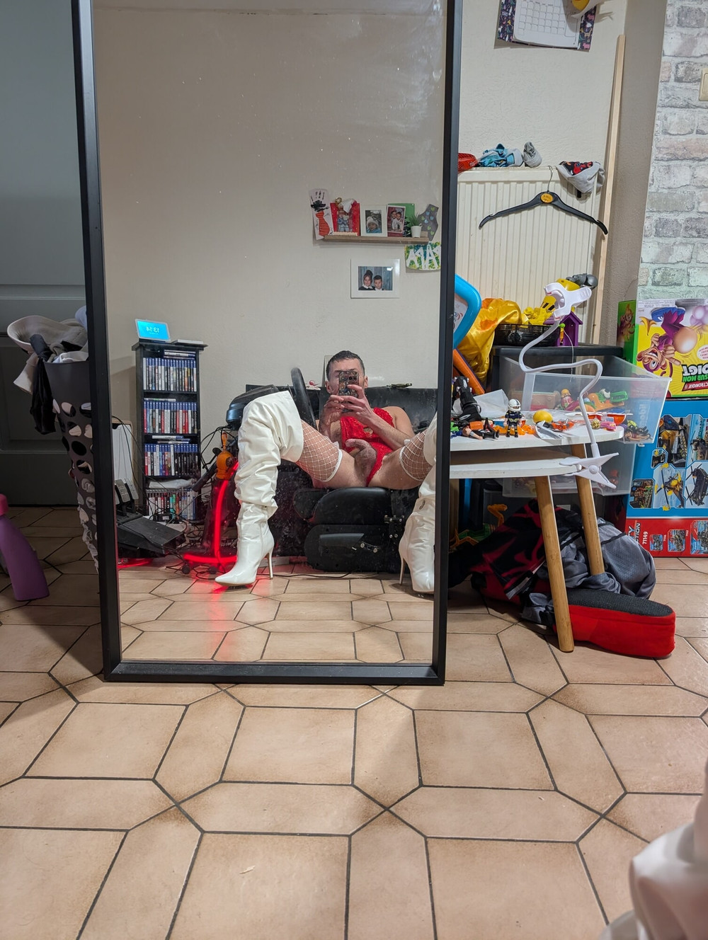 Lady boy sexy lingerie  #12