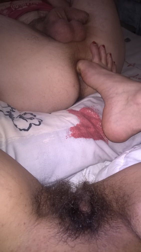 Hairy Mature Wife Toes In Husband Ass #11