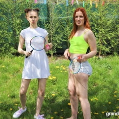 Badminton Foursome at GrandParentsX