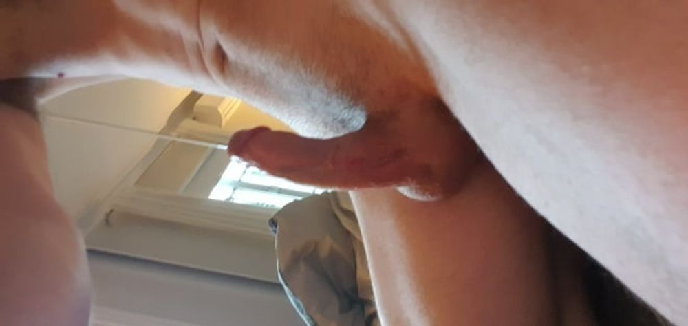 My hard curved cock #4