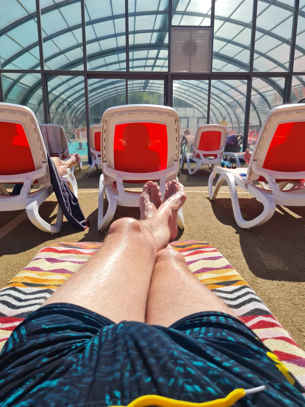 Chilling at the pool