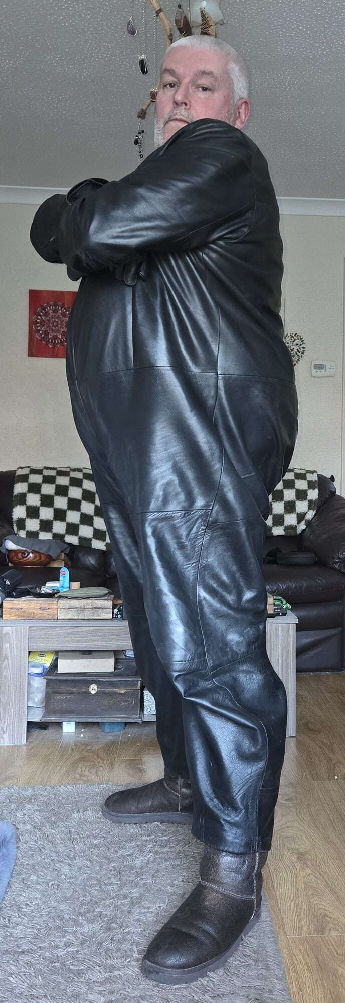 Lovely leather overalls #29