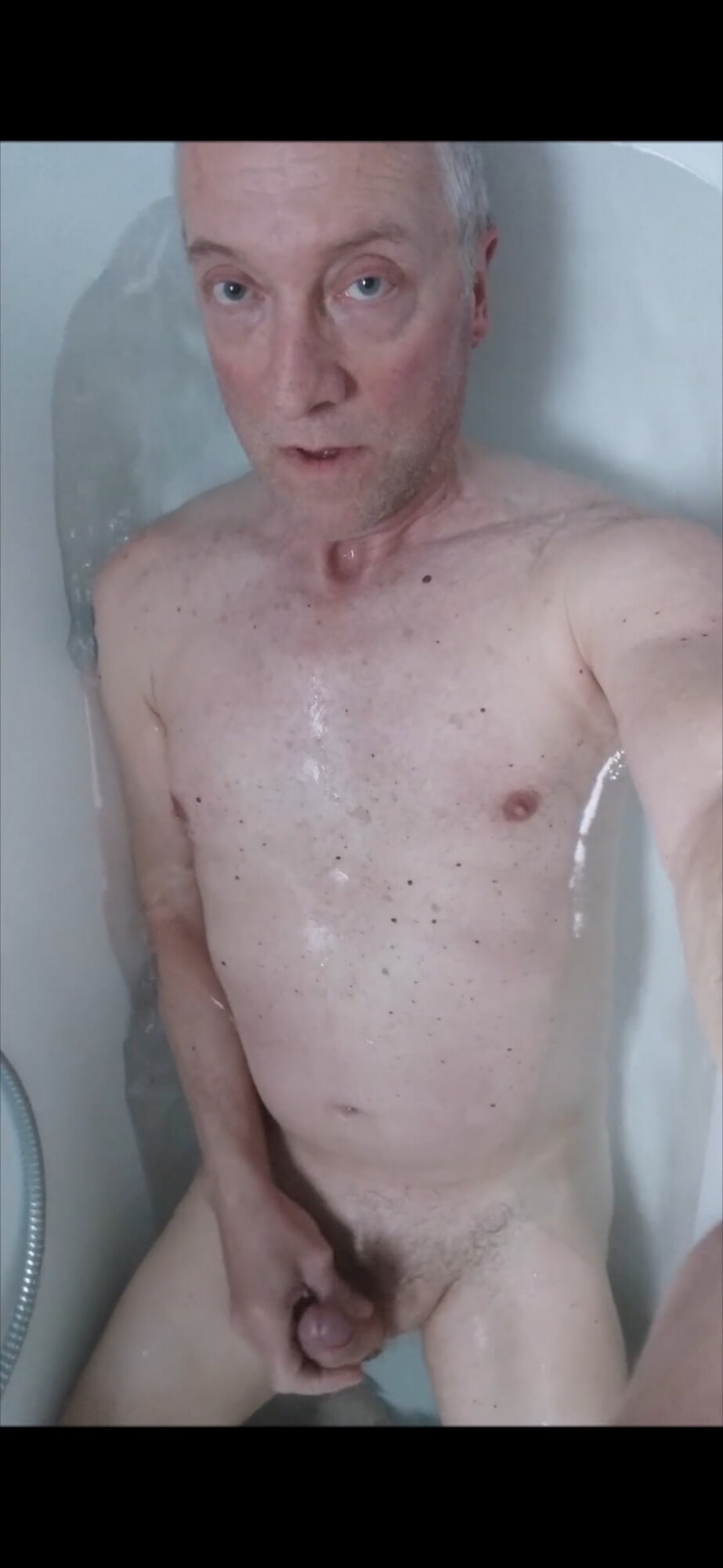 EXHIBITIONIST EMO SLOW JERKING SEXSHOW BELLY CUMSHOT #2