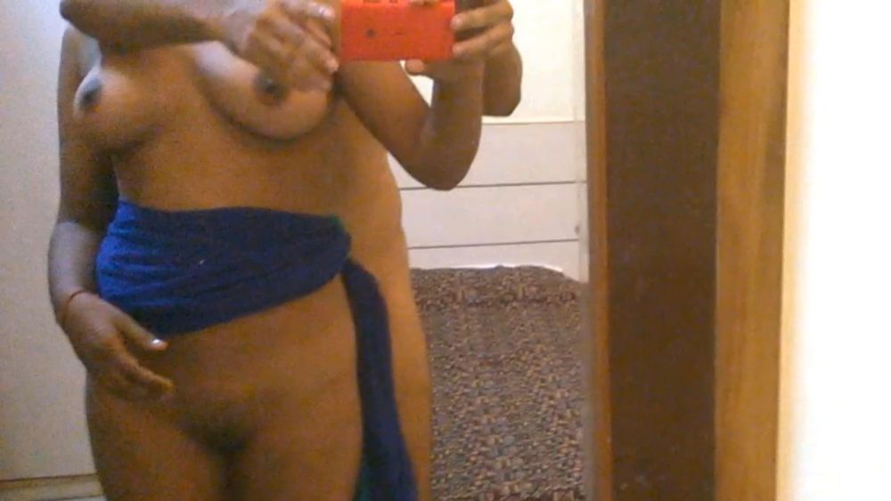 Boob press, pussy suck of Priya in Front of the hotel mirror #27