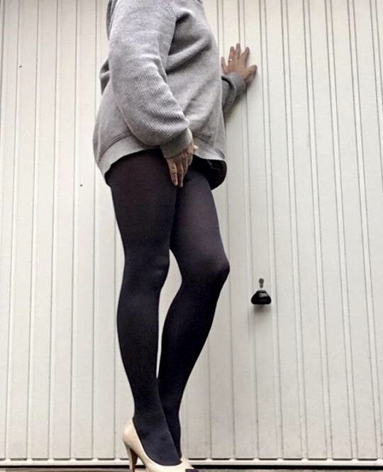 Outside in Pantyhose  #9