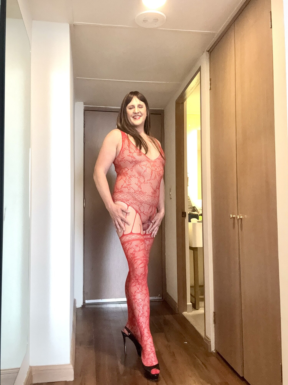 Tied up in Red body stocking  #16