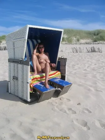 my wife on the beach         