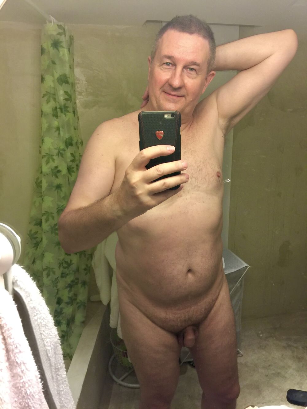 Cool daddy naked in the mirror #16