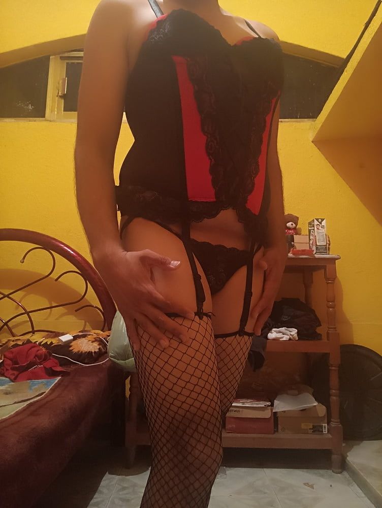 Sexy black & red corset #6