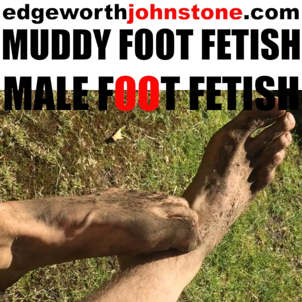 Muddy Feet - Big dirty male foot fetish #5