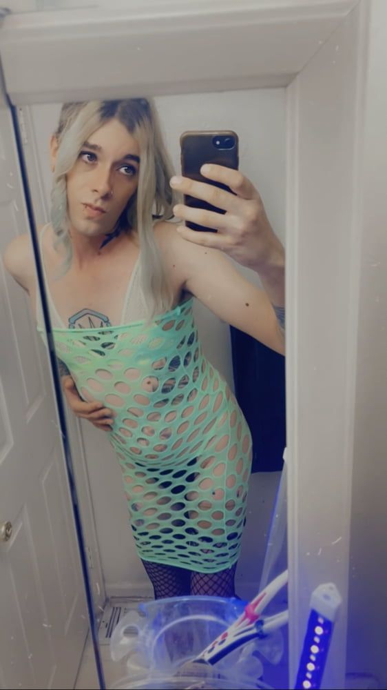 Hot Fishnet Dress #9