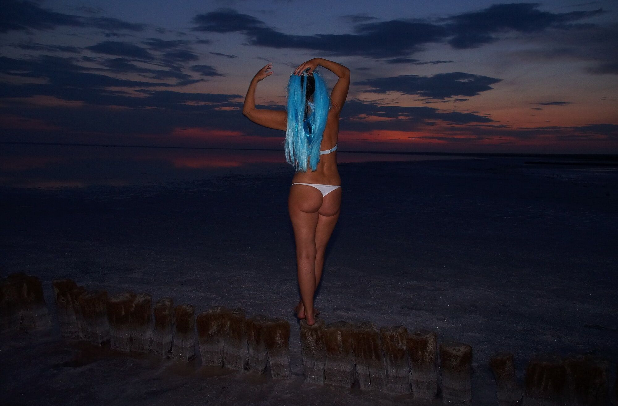 Bikini on Sunset Background #26