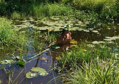 nude in lazy river         