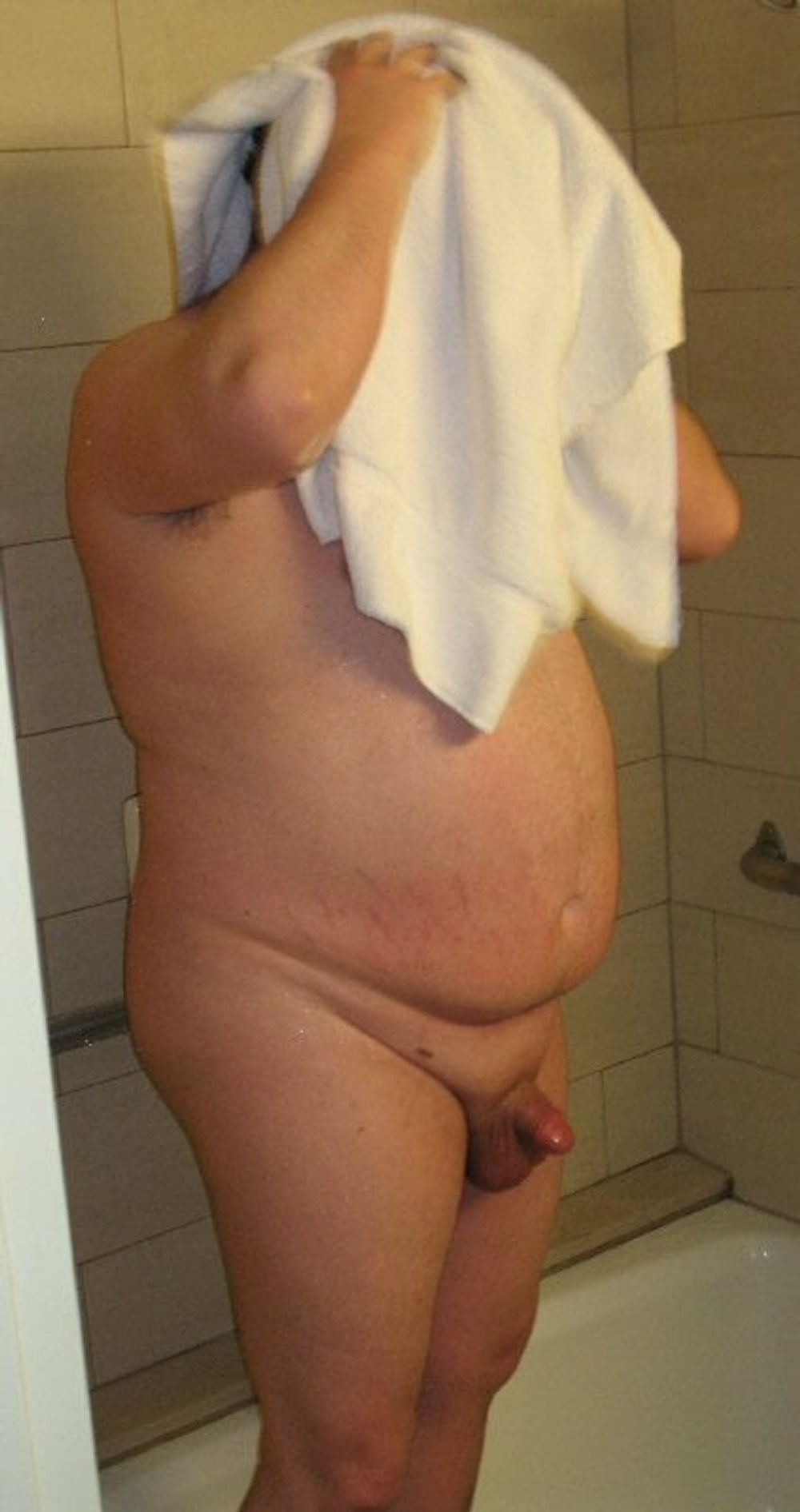 Chubby Guy in the Shower #2