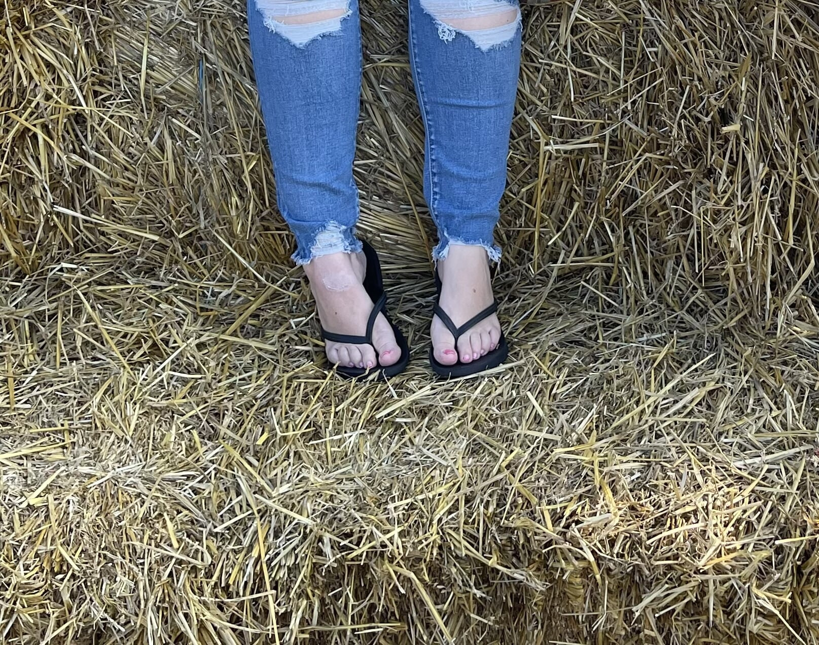 Feet in sandals