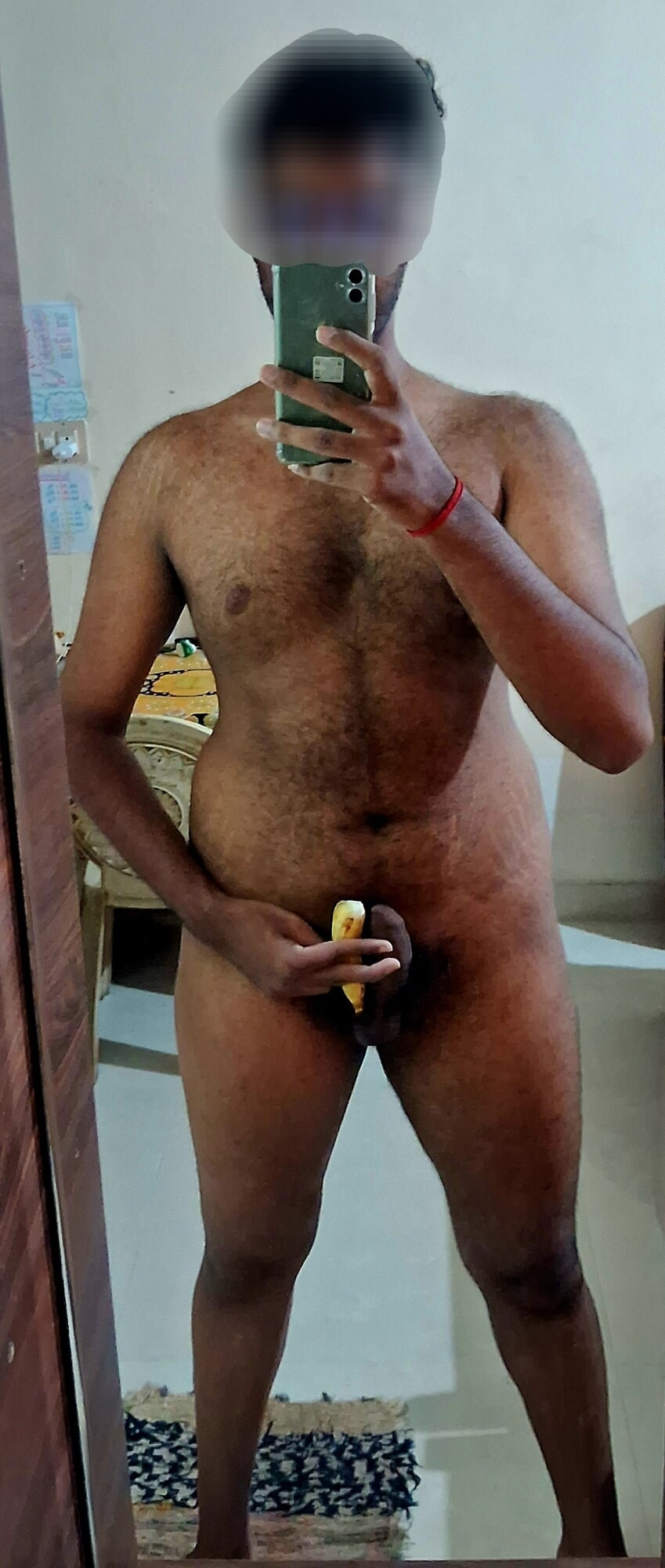 Nude Indian Male Mayank Banana Dick