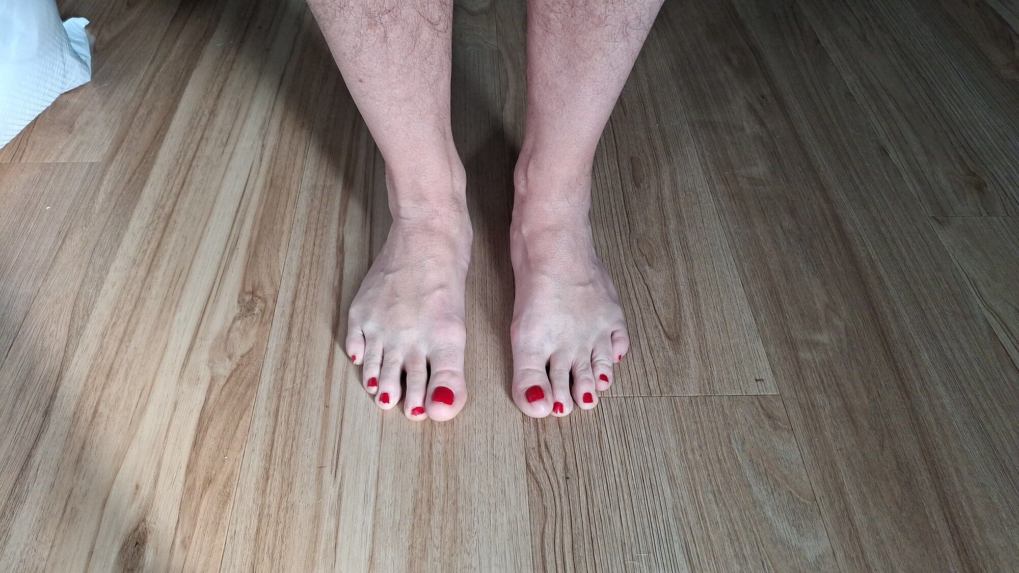 My toes painted red #2