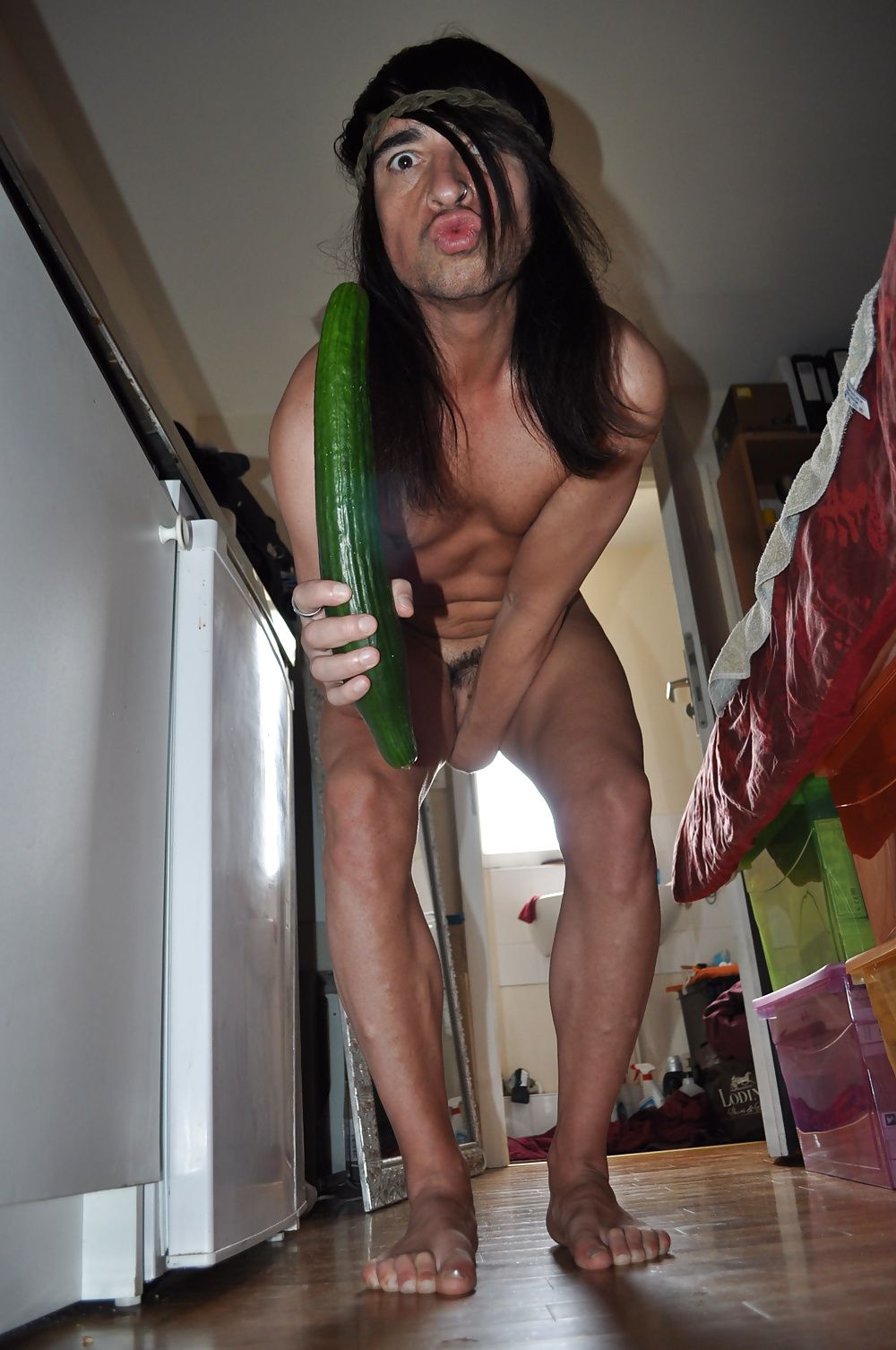 Tygra gets off with two huge cucumbers #34
