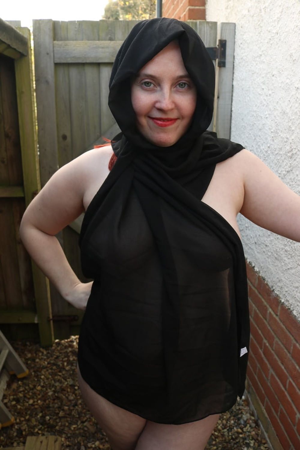 Hijab and Boots in the Yard #14