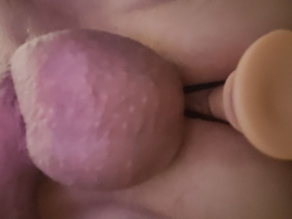 like to jerk off my cock until the juice comes with dildo in #2