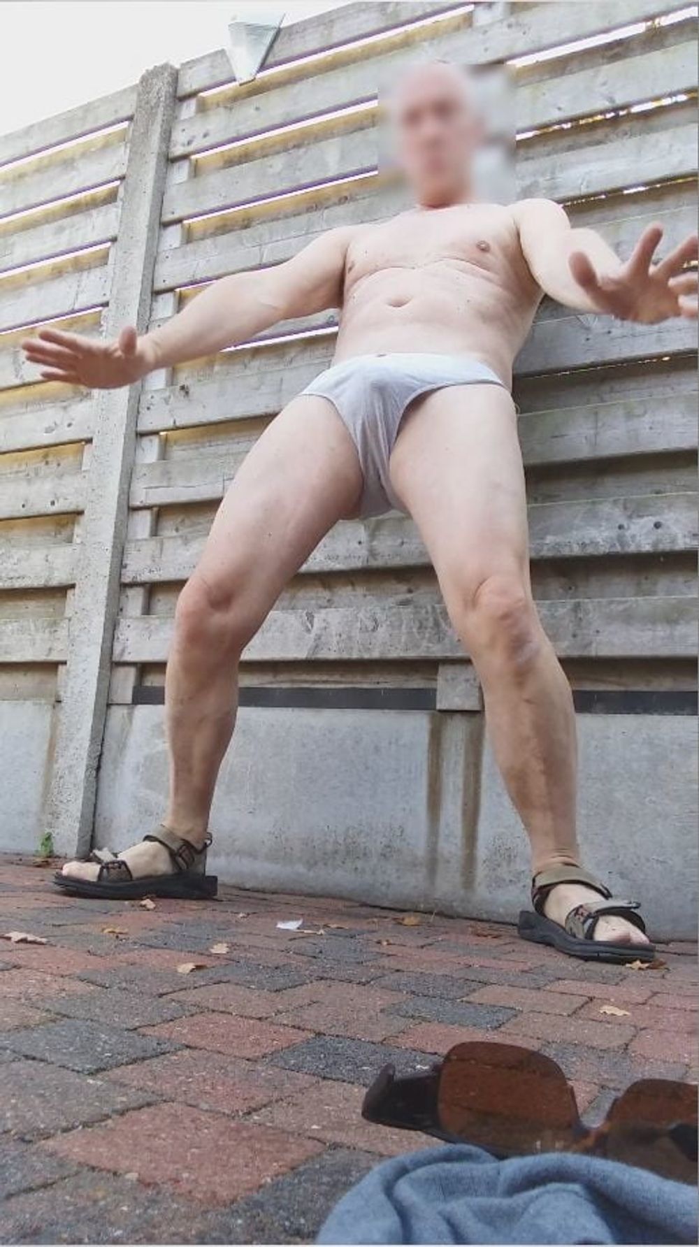 public outdoor brief jerking #21