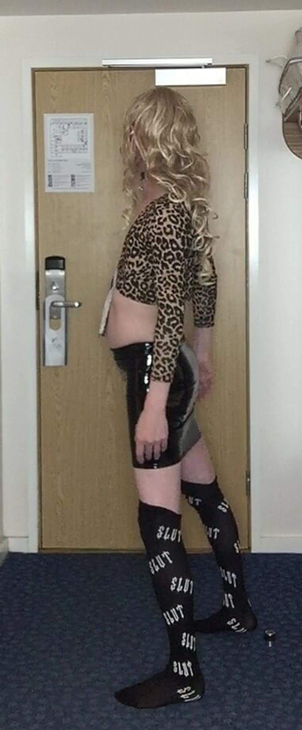 Sissy in leopard print top #13