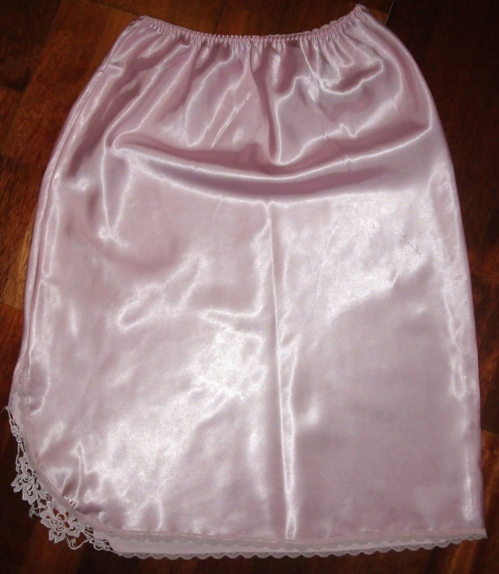 Satin slips and skirts #8