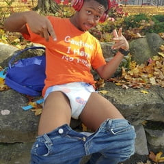 Black Diaper Boy