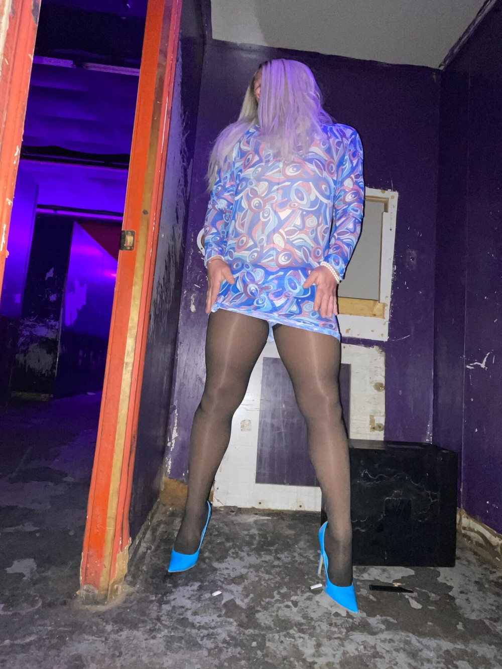 TXPANTYHOSE Crossdresser at the ABS #8