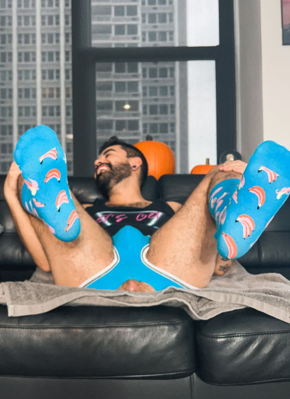 Blue Jockstrap / Blue Socks #21