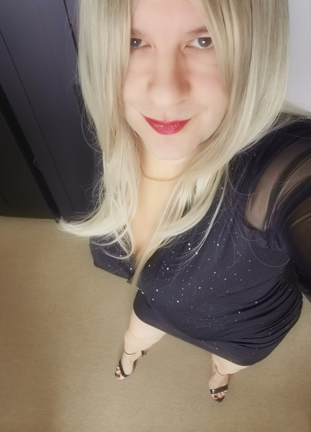 Clasi figure-hugging dress with V-neck #17