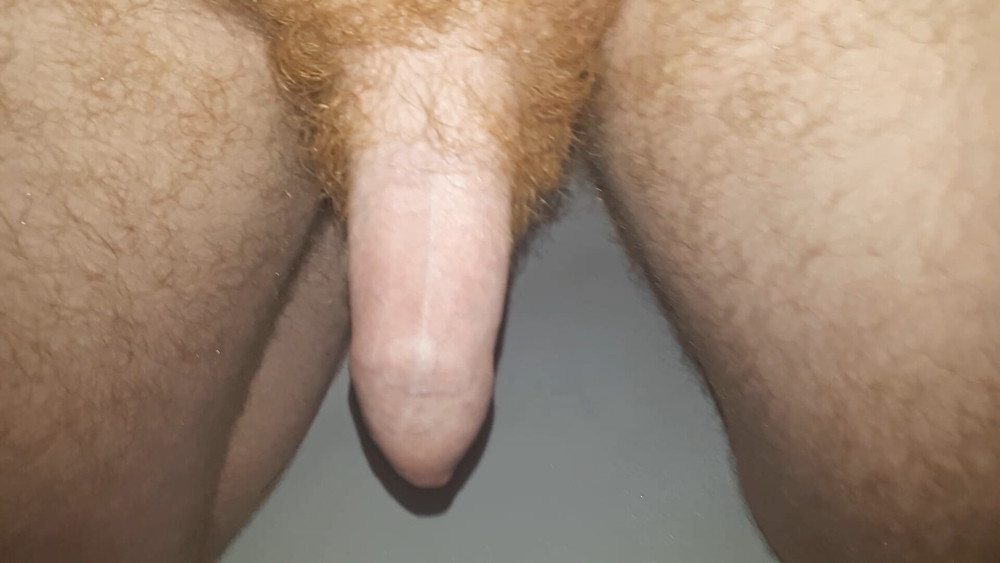 Naked cock with my pee slit on show letting out a jet of pee #5